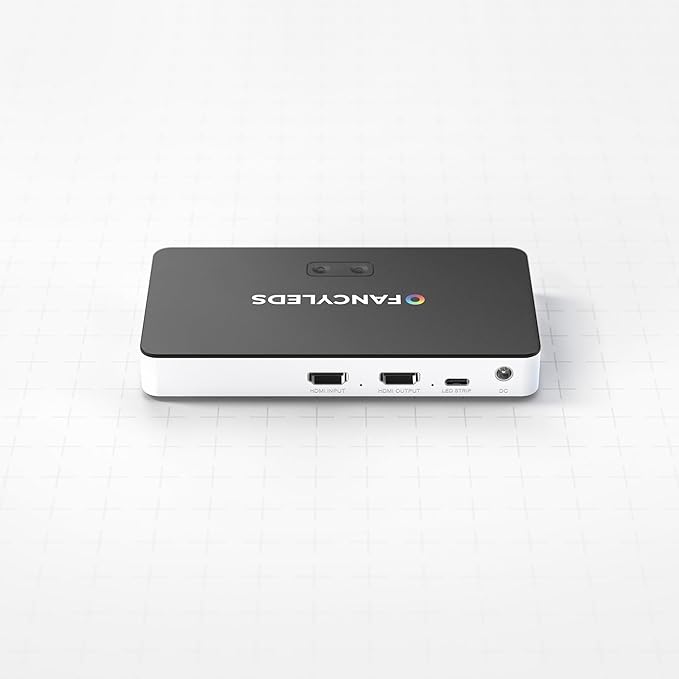 Fancy Sync Box Ambient TV Backlighting Syncing Box HDMI 2.0 All TV Sizes Fancyleds (70" to 90")