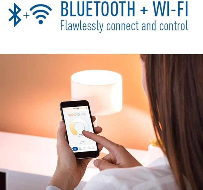Cree Lighting Connected Max Smart Led Bulb A19 60W Tunable White + Color Changing, 2.4 Ghz, Works with Alexa and Google Home, No Hub Required, Bluetooth + WiFi, 1Pk