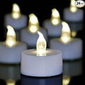 LED Tea Lights with Batteries (24 Pack), 200+ Hours Long Lasting Flameless Candles for Romantic Night, Valentine's Day Decor, Wedding Table Centerpieces & Home Decor (Warm White)