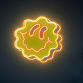 Smile Neon Sign, Dimmable UV Wavy Smiley Led Neon Lights for Wall Decor, Light Up Sign for Bedroom Living Room Studio Cafe Kids Room Creative Space Home Gift USB Powered