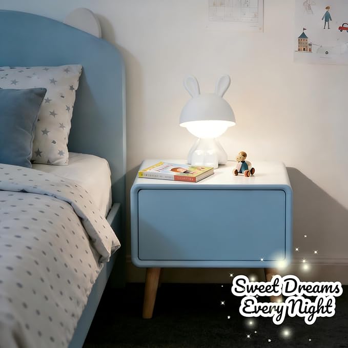 Night Lights for Kids,Rechargeable TableLamp,Touch Bedside Lamps,Cordless Dimmable Warm White Light,Baby Nursery,Breastfeeding,Sleep Aid,Cute Bunny Easter Gifts for Toddler Boys Girls Adults