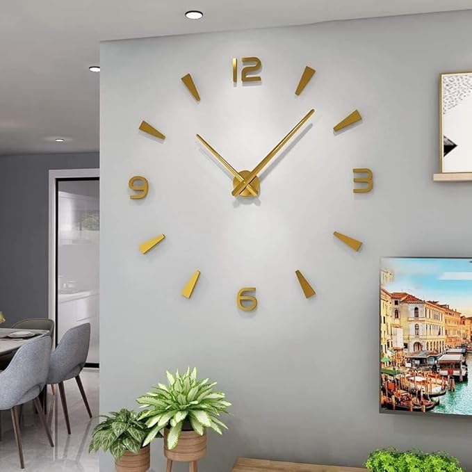 Modern Decoration for Living Room Large s Quiet Mechanism Frameless Home Decoration