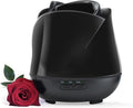 Earnest Living Rose Essential Oil Diffuser 150ml – Mini Ultrasonic Aromatherapy Humidifier for Bedroom & Desk, Quiet Mist, USB Powered, 7-Color Night Light, Valentine's Gift for Women, Solid Black