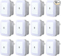 Hortsun 12 Pack LED Night Lights Plug into Wall with Smart Dark Sensor Automatic Hallway Plug in Lights for Bedroom, Bathroom, Toilet, Stairs, Kitchen, Adults, White