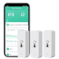 3-Pack WiFi Temperature Humidity Sensor: Wireless Temperature Humidity Monitor with App Alert, Free Data Storage Export, Smart Indoor Thermometer Hygrometer Compatible with Alexa Google Assistant