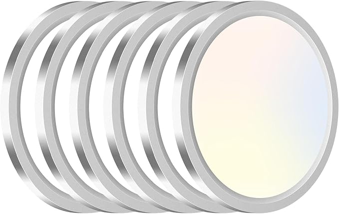 hepside 6PACK LED Flush Mount Ceiling Light Fixture Black, 9Inch 24Watt, 3000k/4500k/6000K Ceiling Light, Ultra Slim Flush Mount LED Ceiling Lamp for Bedroom, Living Room, Kitchen, Hallway