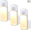 Enhon 3 Pack Emergency Power Failure Night Lights, Motion Sensor Night Light, Automatic Dusk to Dawn, Emergency Lights for Home, Bedrooms, Hallways, Black Outs, Rechargeable