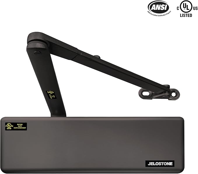 Extra Heavy Duty Commercial Door Closer, D9000DA for Doors (Max 330LBS), Delayed Action Automatic Door Closer, Adjustable 6 Speed Spring Door Closer, UL Listed Grade 1 ADA, Dark Bronze