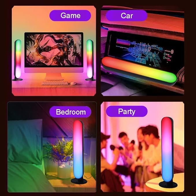 ThreeH RGB Light Bar LED Table Lamp for Gaming TV Backlight Ambient Lighting USB Powered with APP and Remote Control Colors Music Sync