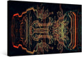 LSIUHWUWI Canvas Wall Art Circuit Board Art Wall Pictures for Living Room Computer Chip Wall Painting House Decoration CPU Concept Bedroom Wall Decor Modern Artwork Framed Ready to Hang 16X24 INCH