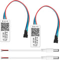 VIPMOON SP110E Bluetooth LED Controller, 2 Pack 5-24V Pixel LED Light Strips Controller, iOS/Android APP Remote Control for WS2812B WS2815 SK6812 APA102 RGB/RGBW Strip Lights