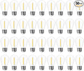 Jslinter 50 Pack Edison Bulb String Lights Outdoor, S14 Replacement Bulbs for Outdoor String Lights Waterproof 1W, E26 Base Led Light Bulb, 2700K Warm White Light Bulbs for Patio
