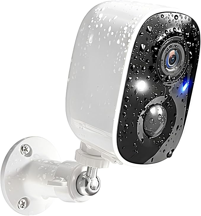 GMK Security Cameras Wireless Outdoor, 2K Battery Powered Cameras for Home Security, Color Night Vision, Motion Detection, 2-Way Talk, IP65 Waterproof, Remote Access, Cloud/SD Storage