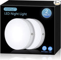 Ferswe Rechargeable Tap Lights, Dimmable Touch Night Lights with 1000mAh Large Battery, Stick on Light for Closet, Bedroom, Bathroom and Cabinet (2 Pack)