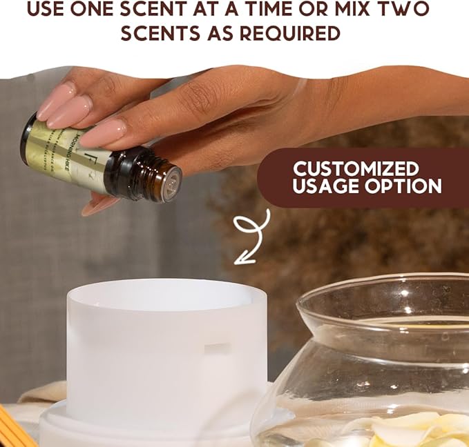Folkulture Woody Essential Oils Set for Diffuser | New Year Nature-Inspired Aromatherapy for Relaxation, Grounding | 6 Earthy & Woody Scents - Palo Santo, Sandalwood, Pine & Cedar, Euclyptus