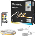 16.4ft Smart LED Strip Light, Tunable White 2700K-6500K Dimmable Bright WiFi COB Light Compatible with Alexa and Google for Kitchen Cabinet, Room