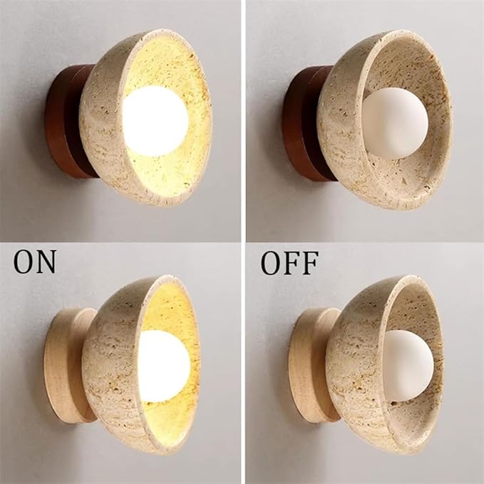 Lighting Vintage Industrial Wall Lights Kitchen Decor Wall Mount Sconce Stone Wall Sconce Lights for Bedroom Hallway Hotel Corridor Stairs Home Decoration