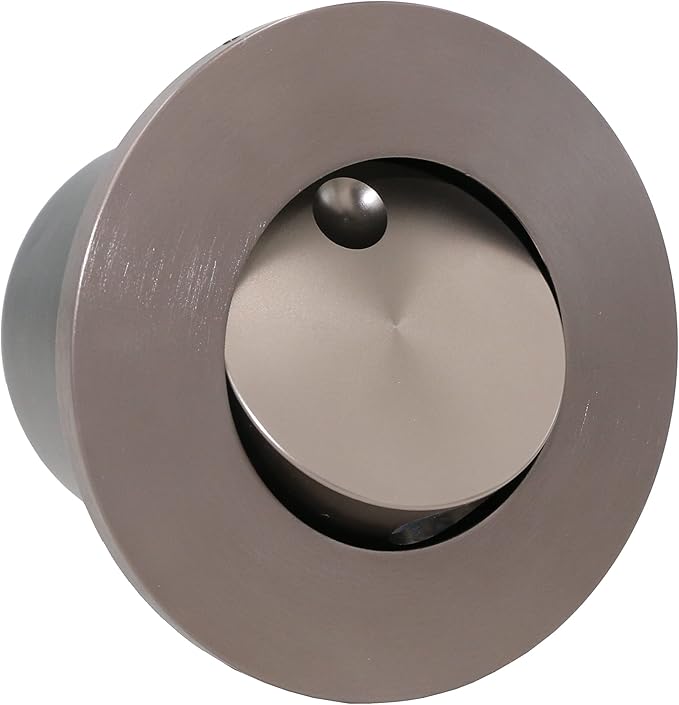 3W LED Wall Recessed Step Stair Lighting Bedside Reading Light Fixture Hidden On/Off Switch Adjustable Warm White Coffee Circle