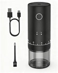 CEVING First Grind-While-Charging Rechargeable Coffee Grinder, 1.7X Faster Grinding with 38 External Adjustable Settings, Conical Ceramic Burrs & 2000mAh Battery, Portable for Travel, Camping, etc.