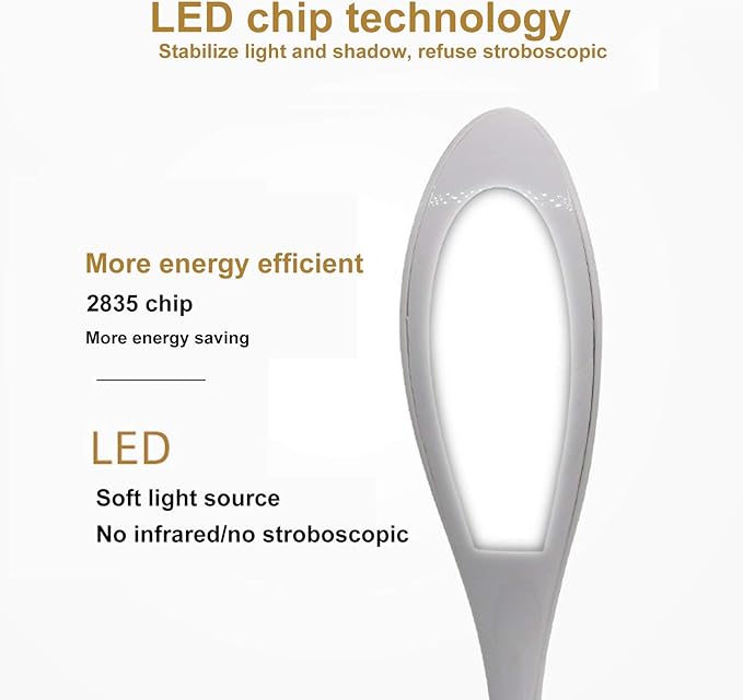 LED Desk Lamp, Dimmable Eye Caring Reading Desk Light RGB Dimmable Office Lamp Desktop Supplies