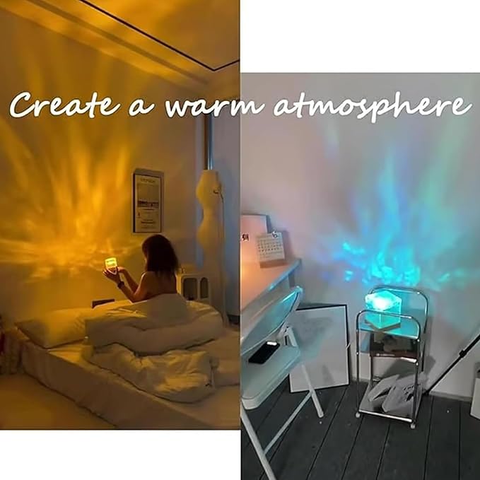 Magical Northern Lights For Your Room, Magic Northern Light, Aurora Night Light Projector With Remote Control, Color-Changing Mood Ocean Light, Relaxation & Decor (16 Colors * 3, Rechargeable)