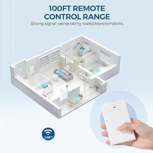 Ewelink Smart Switch 16A Mini WiFi Relay Module,DIY 2.4ghz Wireless Light Switch Voice Control with Timer&Schedule for Home Automation, Compatible with Alexa/Google