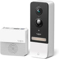 Tapo TP-Link Smart Video Doorbell Camera, Chime Included, 2K 5MP, Color Night Vision, 2-Way Audio, Free AI Detection, Cloud/SD Card Storage, Works w/Alexa & Google Home, D230S1