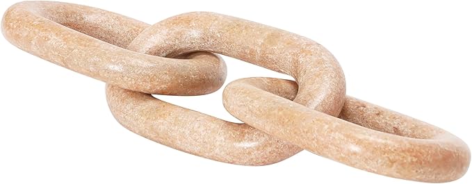 Bloomingville Decorative Marble Chain, Variegated Blush Tones