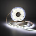 COB LED Strip Light, IP30 DC24V 6000K High Density Uniform Light 480LEDs/M Super Bright CRI>90 16.4ft Tape Dotless Cuttable Flexible for Cabinet Home Indoor DIY Lighting (No Power or Controller)