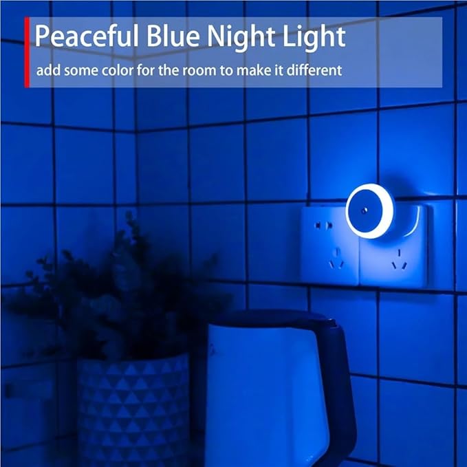 LED Night Light in Dusk to Dawn Smart Sensor Auto Dim Into Wall Night Lamp for Bathroom Hallway Kitchen Stairway Bedroom(1pc White Light)