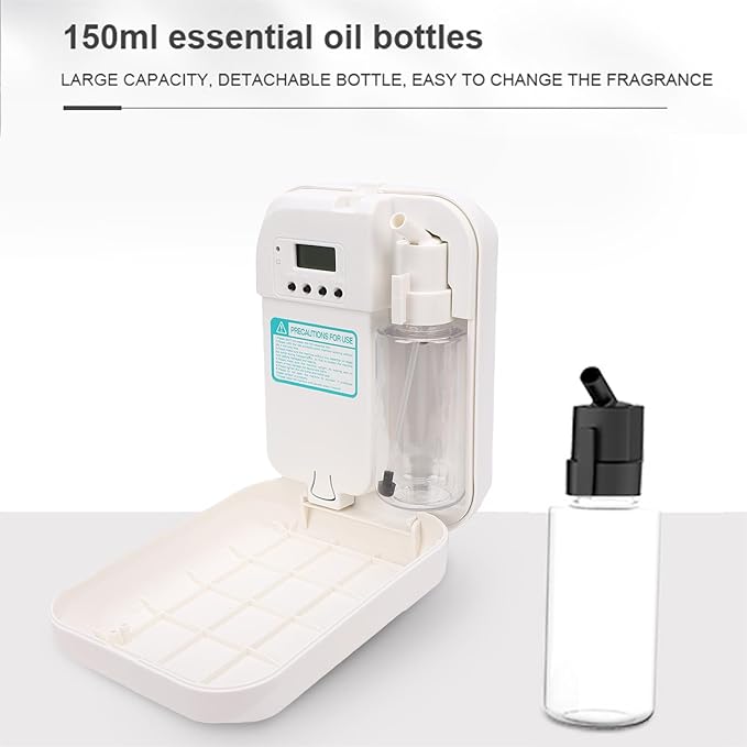 Bewinner Smart Scent Air Machine for Home, 150ml Bluetooth Hotel Diffuser with APP Control, Wall Mountable Aromatherapy Essential Oil Diffuser for Home Hotel Spa Office (White)
