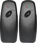 Automatic Air Freshener Spray Dispenser (2-Pack) ，Free Standing or Wall Mounted Automatic Aerosol Spray Dispenser Adjustable Aromatherapy Machines for Bedrooms, Bathrooms,Offices, Hotels (Black)