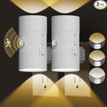 easuntec Motion Sensor Light Indoor, Night Lights Plug into Wall, Motion Sensor & Dusk to Dawn Sensor, 3 Light Modes, Dimmable Night Light for Bedroom Bathroom Hallway Kitchen Stairs (White, 2 Pack)