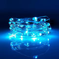 LIIDA [10-Pack] LED String Lights, 6.6FT LED Moon Lights 20 Led Micro Lights On Silver Copper Wire (Batteries Include) for DIY Wedding Centerpiece, Table Decoration, Party (Blue)