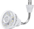 Plug in Motion Sensor Night Light Indoor, PIR Infrared Motion-Activated LED Night Light for AC Outlet,Dusk to Dawn Sensor Smartlight,360° Directional Rotating for Garage Stairway, 5W White, 1 PCS