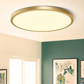 15.7Inch LED Flush Mount Ceiling Light Fixture , 32W(320W Equivalent), 3800LM, 3000K Warm White, IP40, Flat Modern LED Ceiling Lights for Bedrooms, Living Rooms, Bathrooms, Stairwells, etc.(Gold)