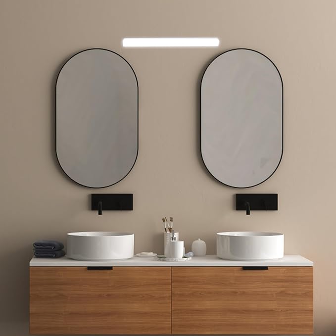 STOBOK Wall-Mounted Led Bathroom Vanity Light Mirror Front Light for Makeup Suitable for Humid Environments