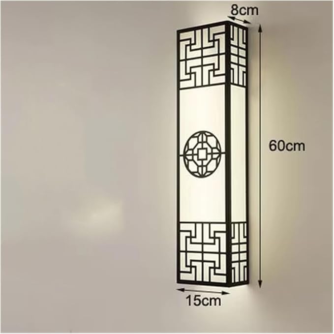 Chinese Style Bedroom Wall Lamp Strip Shaped Zen Background Wall Light Living Room Hallway Stairs Hotel Wall Sconces,Indoor