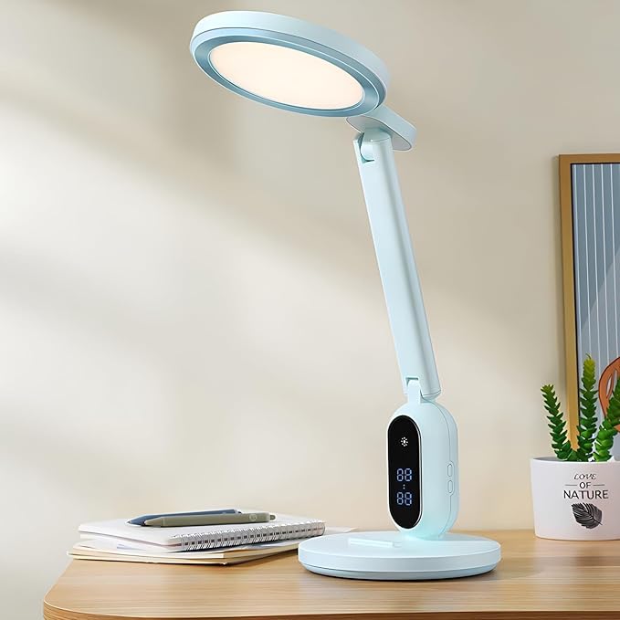 Adjustable Brightness LED Desk Lamp - Energy-Saving & Eye-Protective Lighting for Bedroom, Office, and Study
