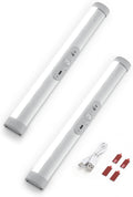 Joyzy 2 Pack Automatic Motion Sensor Closet Lighting with Eye-Protection Design Closet Lights, LED Wireless Pantry Light, Rechargeable Wardrobe Lamp Cabinet Light(100 Lumen, 6000k 80+CRI)