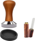 3PCS Espresso Accessories Kit,Espresso Tool Kit 51mm Coffee Tamper with Silicone Mat,WDT Tool Fits Espresso Coffee Machines and 51mm Portafilters,Barista Set for Kitchen,Coffee Store