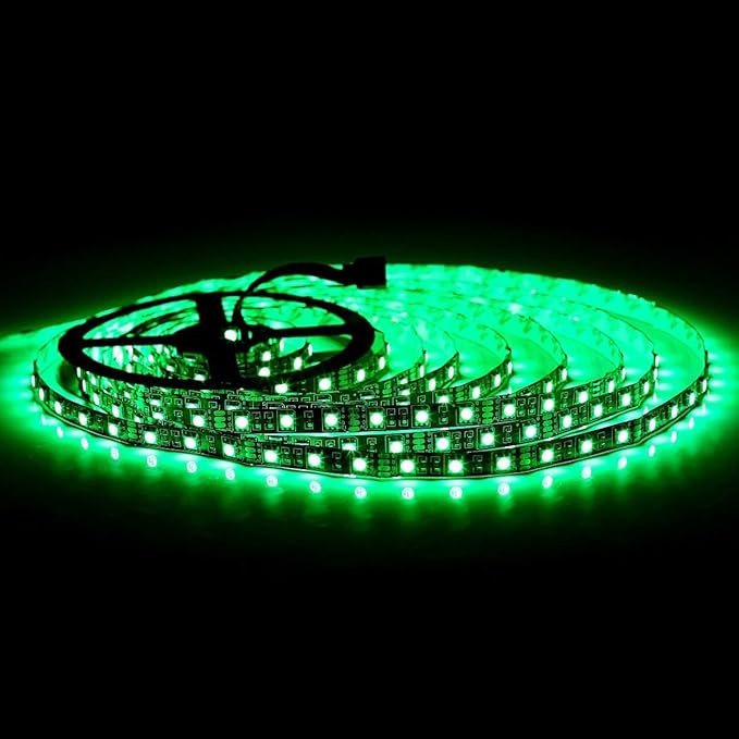 SUPERNIGHT 5050 RGB LED Strip Lights-32.8ft 600 LEDs, DC 24V Color Changing LED Lights Black PCB for Valentine Decor, Wedding Sparklers, Christmas Lights, Indoor Decoration (Only Light Strip)