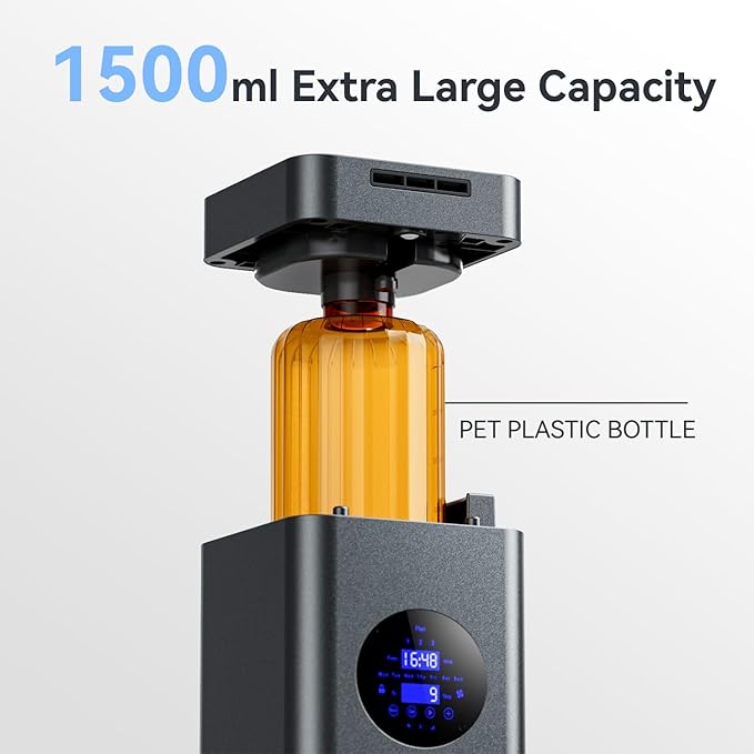 1500ml Scent Air Machine for Home, 4000 sq. ft Coverage Waterless Diffuser Essential Oil Diffuser Hotel Scent Diffuser Cold Air Nebulizer for Large Room Hotel Office (Titanium Gray)