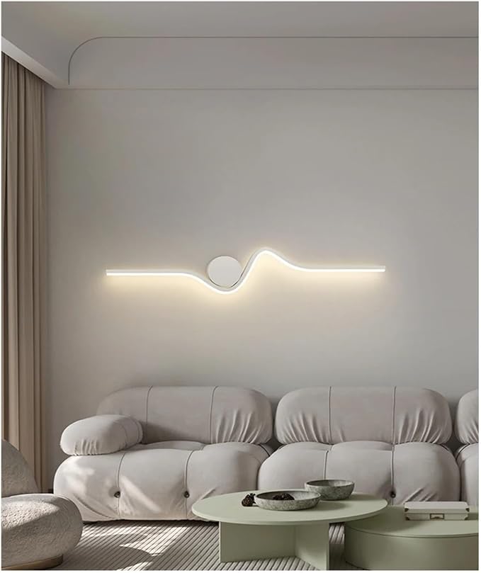 Modern Minimalist LED White Black Lighting for Bedroom Bedside Living Room Dining Kitchen,Elegant