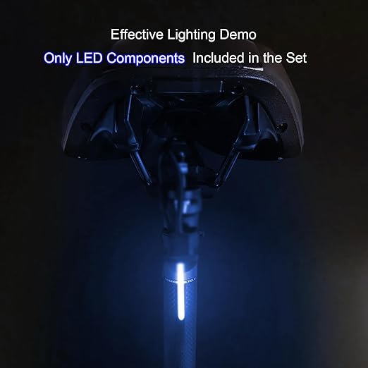 DIY kit Streaming Lights 3v Waterproof led Beads Breathing Light Auto Meteor Light Festival Decoration Lights (Blue Light 2 pcs.)