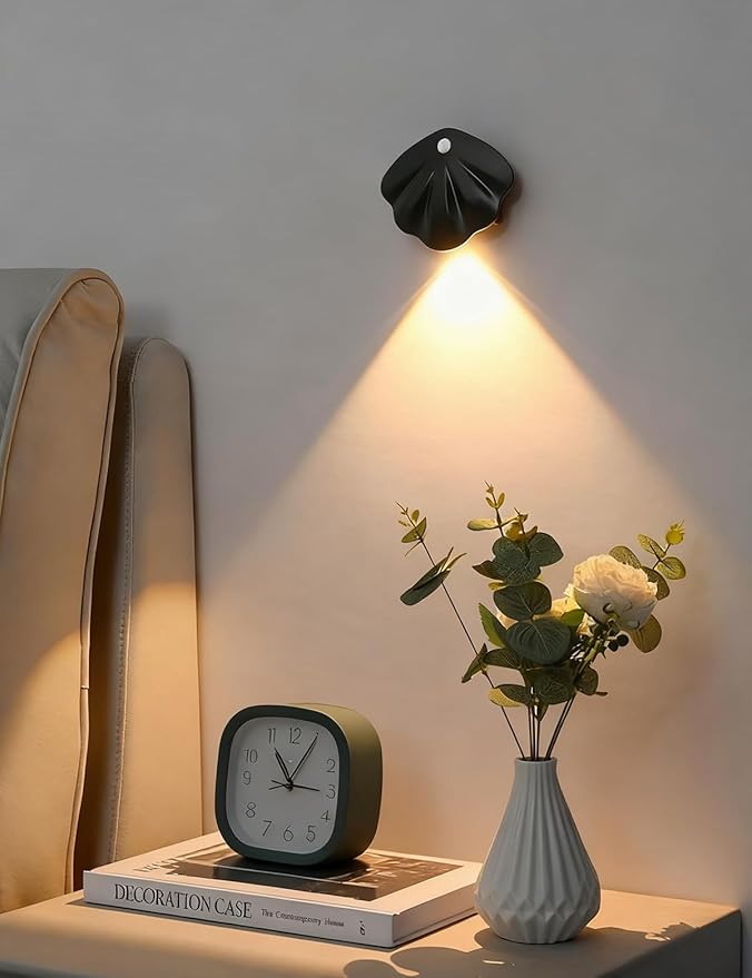 4 Pack Rechargeable motion sensor indoor spotlight ,LED human sensing cabinet small night light,bedside wall light,bedroom,Living room lamps,decorative paintings artworks,corridor,staircase step light