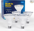 Sunco 4 Pack PAR30 LED Dusk to Dawn Light Bulbs, 850 Lumens, 11W, 3000K Soft White, Non-Dimmable, E26, Wet Rated Outdoor Flood Light Bulb with Photocell Sensor, for Porch, Patio, Backyard, UL
