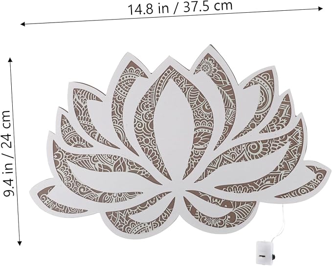 Veemoon Unique Design Yoga Night Light Elegant Wall Lamp Warm Lighting for Bedroom Living Room Study Room