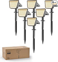Philips 6 Packs Solar Spot Lights Outdoor Waterproof, 28 LED 3000K Solar Powered Landscape Pathway Lights, Dusk to Dawn Solar Spotlights for Garden, Yard, Lawn, Walkway, Driveway