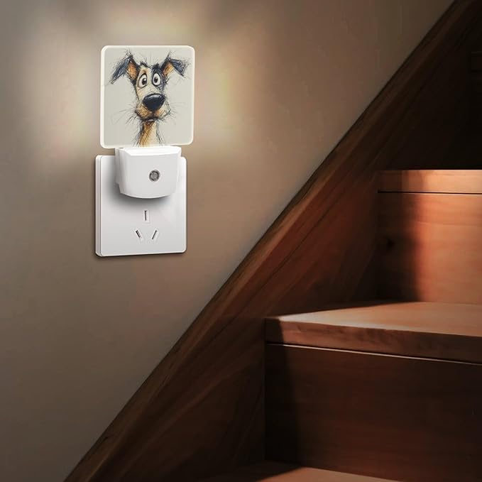 Night Lights Plug Into Wall, Line of Life LED Smart Light Sensor Night Light Auto Dusk to Dawn for Hallway, Bedroom, Bathroom, Stairway